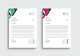 Modern business letterhead template