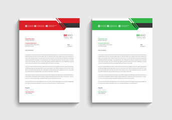 Modern business letterhead template