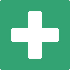 十字の医療アイコン素材