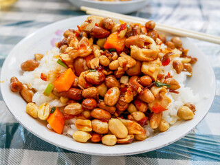 Kung bao Chicken Rice Bowl