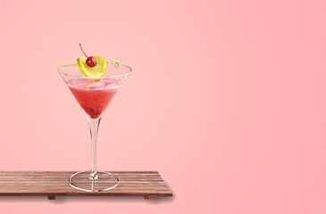 Iced tasty alcohol refreshing drink