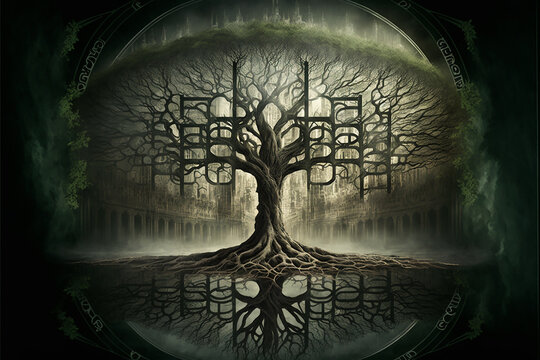 Tree of life – Geneology concept - created with generative AI