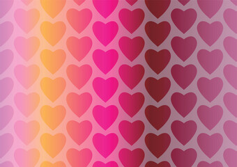 Love abstract background with hearts