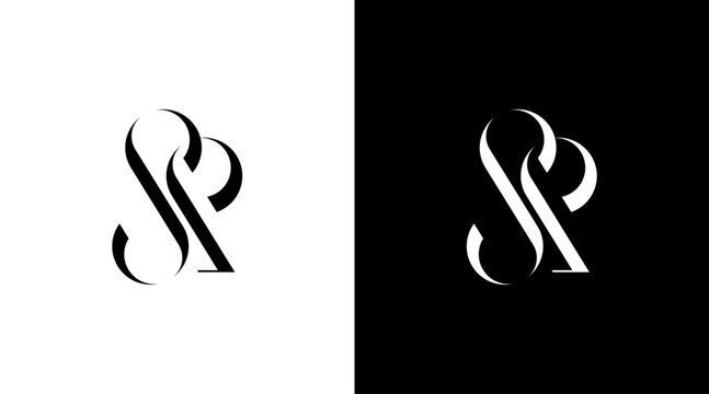 Letter sp logo fashion apparel vector monogram initial icon style Design template