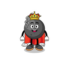 Mascot Illustration of wrecking ball king