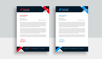 Abstract Letterhead Design Modern Business Letterhead Design Template