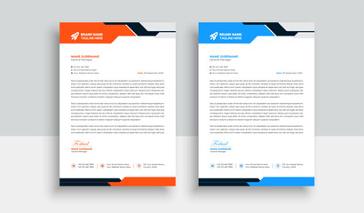 Abstract Letterhead Design Modern Business Letterhead Design Template