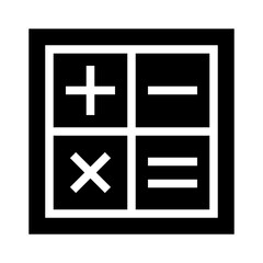 Fototapeta premium calculator glyph icon