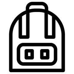 Obraz premium backpack icon or logo isolated sign symbol vector illustration - high quality black style vector icons 