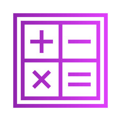 calculator gradient icon