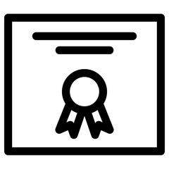 certificate icon or logo isolated sign symbol vector illustration - high quality black style vector icons
