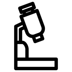 microscope icon or logo isolated sign symbol vector illustration - high quality black style vector icons

