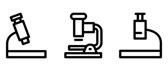 microscope icon or logo isolated sign symbol vector illustration - high quality black style vector icons
