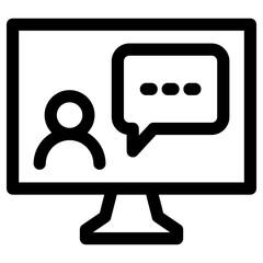 
online course icon or logo isolated sign symbol vector illustration - high quality black style vector icons
