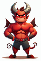 devil superhero cartoon character