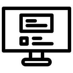 Fototapeta premium online test icon or logo isolated sign symbol vector illustration - high quality black style vector icons 