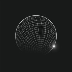 Abstract global logo vector image