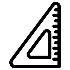 set square icon or logo isolated sign symbol vector illustration - high quality black style vector icons
