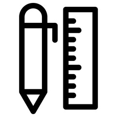 stationary icon or logo isolated sign symbol vector illustration - high quality black style vector icons
