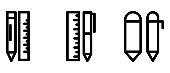 stationary icon or logo isolated sign symbol vector illustration - high quality black style vector icons
