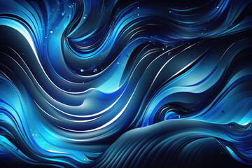 Abstract blue background. Generative AI