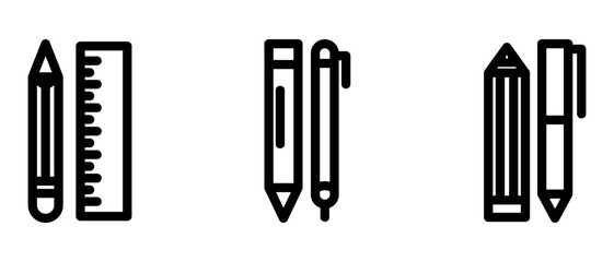 stationary icon or logo isolated sign symbol vector illustration - high quality black style vector icons
