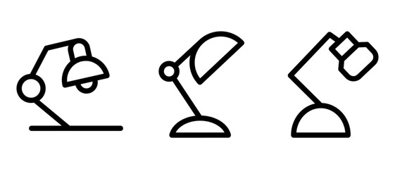 table lamp icon or logo isolated sign symbol vector illustration - high quality black style vector icons
