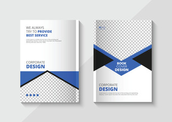Fototapeta premium Corporate business book cover design template