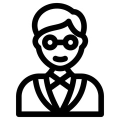 teacher icon or logo isolated sign symbol vector illustration - high quality black style vector icons
