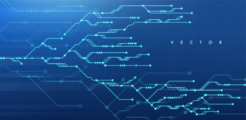Abstract circuit board background.