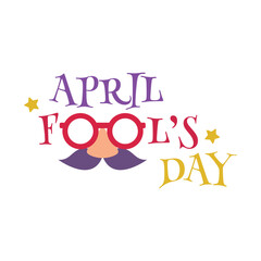 Happy April Fool s Day with a colorful hat illustration concept. Vector.