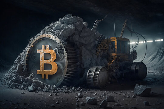 Bitcoin mining generative art
