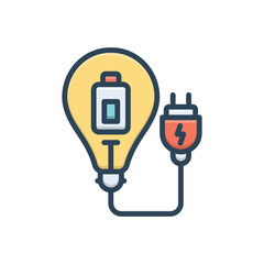 Fototapeta premium Color illustration icon for saver