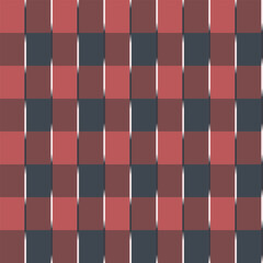 Japanese Classic Weave Checkered Vector Seamless Pattern