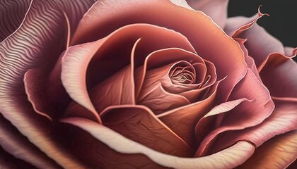 A close-up of a dewy rose petal