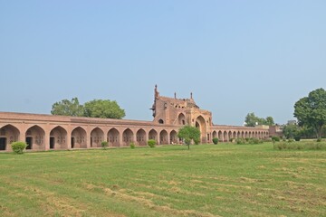 Fototapeta premium boundary wall of The Sarai of Nurmahal, Punjab