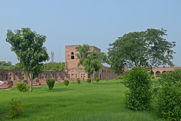 Fototapeta na wymiar boundary wall of The Sarai of Nurmahal, Punjab