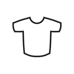 line icon t-shirts design vector illustration isolated on white background.