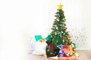 クリスマスツリーとプレゼント
