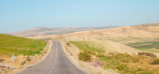 line road in Morocco