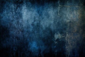 Obraz premium A black grungy textured background, a blue textured background, a dark painted vintage metal or graffiti design, an abstract painted notion of a stormy night, and a black textured background for an in
