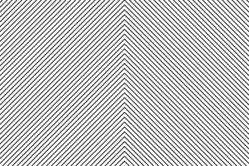 Fototapeta Black chevron arrow lines pattern on white background vector. Right angle stripes background. Wall and floor ceramic tiles seamless pattern. obraz