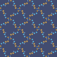 Spotted seamless pattern for decorating any surfaces or things. Timeless abstract ornament.
