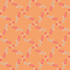 Spotted seamless pattern for decorating any surfaces or things. Timeless abstract ornament.