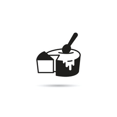 pudding cake icon vector illustration