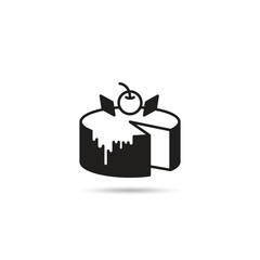 angel cake icon vector illustration
