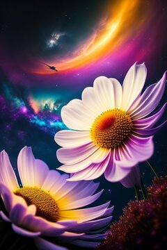 flowers in space , flowers , space ,colors,sunflower