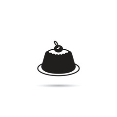 pudding cake icon vector illustration