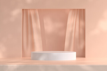 Fototapeta premium 3d rendering - Minimalist Podium Design for Presentation and Product Exhibition