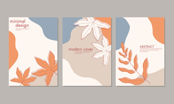A4 size book cover template. pastel color hand drawn floral background. for notebooks, books, reports, diaries, leaflets, school books.